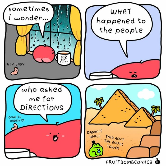 These 40 New &ldquo;FruitBombComics&rdquo; Turn Everyday Frustrations Into Hilarious Adventures Featuring Talking Fruits