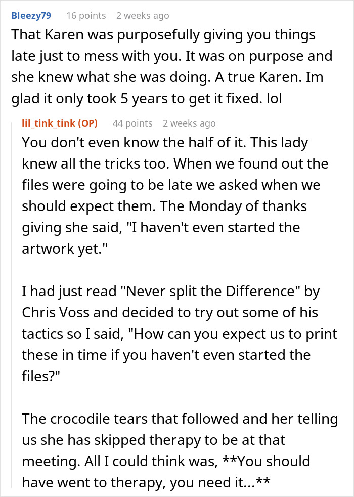 Boss Insists Nightmare Client Isn’t That Bad, So Employee Lets Him Handle Her Himself, He Returns In Tears Boss Insists Nightmare Client Isn’t That Bad, So Employee Lets Him Handle Her Himself, He Returns In Tears