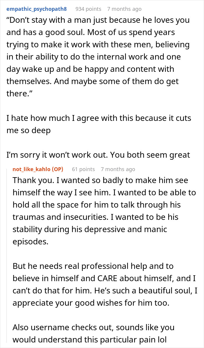 Woman Leaves The Best Man She’s Ever Dated, Explains Why Love Alone Isn’t Enough To Make It Work Woman Leaves The Best Man She’s Ever Dated, Explains Why Love Alone Isn’t Enough To Make It Work