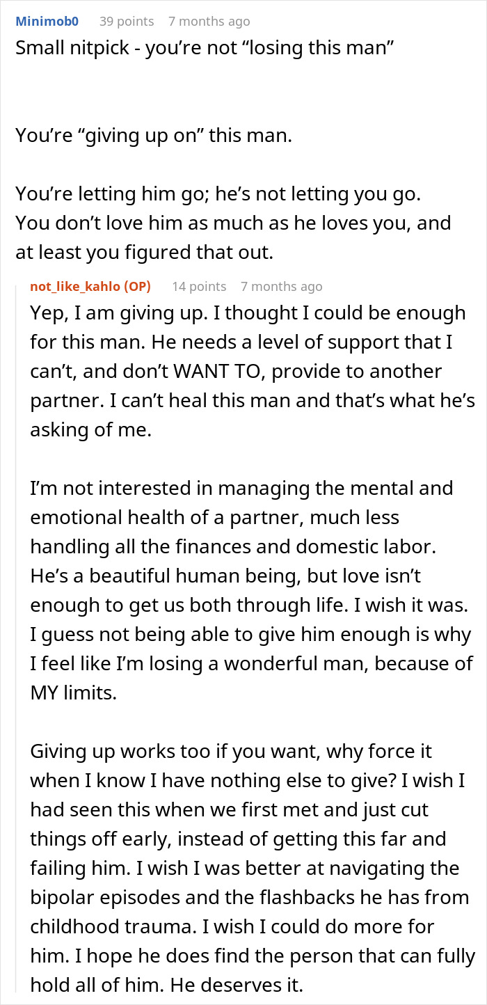 Woman Leaves The Best Man She’s Ever Dated, Explains Why Love Alone Isn’t Enough To Make It Work Woman Leaves The Best Man She’s Ever Dated, Explains Why Love Alone Isn’t Enough To Make It Work