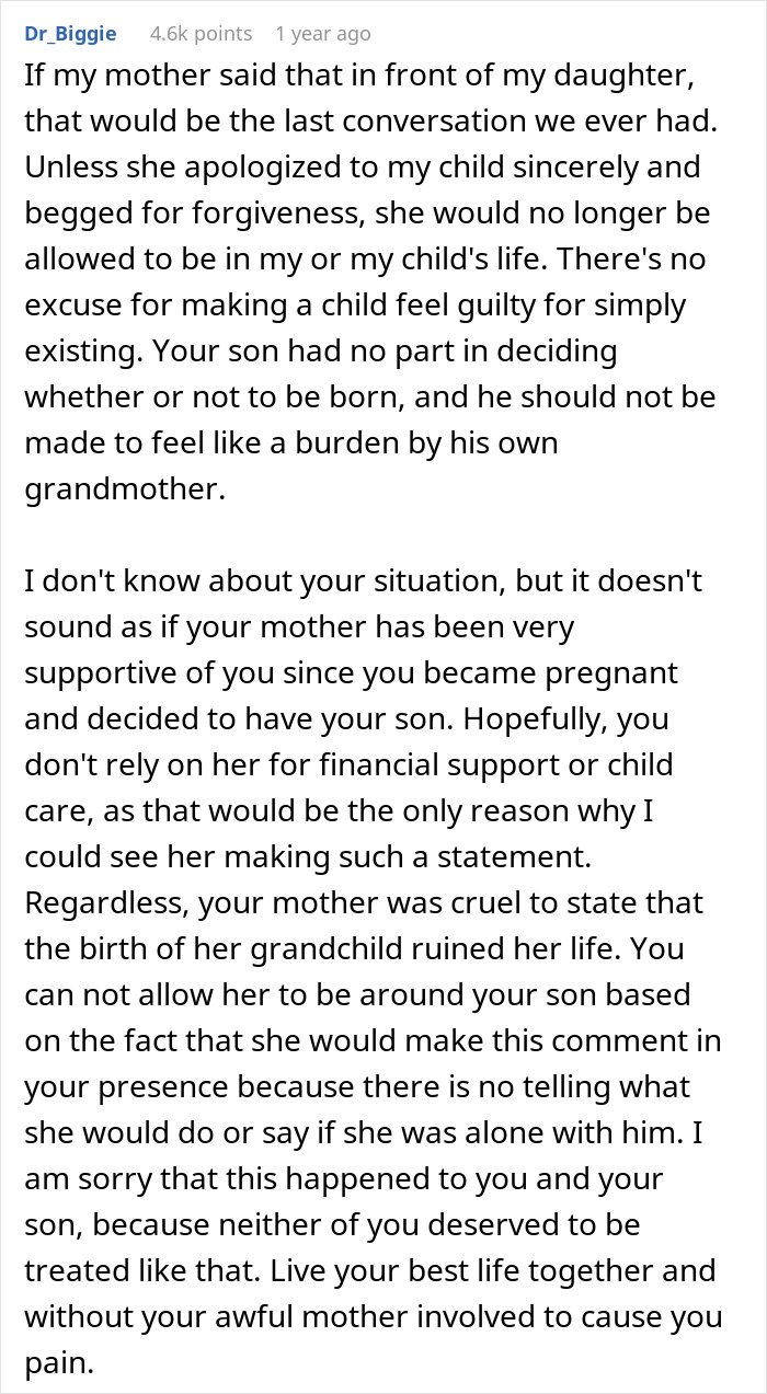 Mother’s Day Dinner Turns Sour When Grandma Says 10YO Grandkid Ruined Everything Mother’s Day Dinner Turns Sour When Grandma Says 10YO Grandkid Ruined Everything