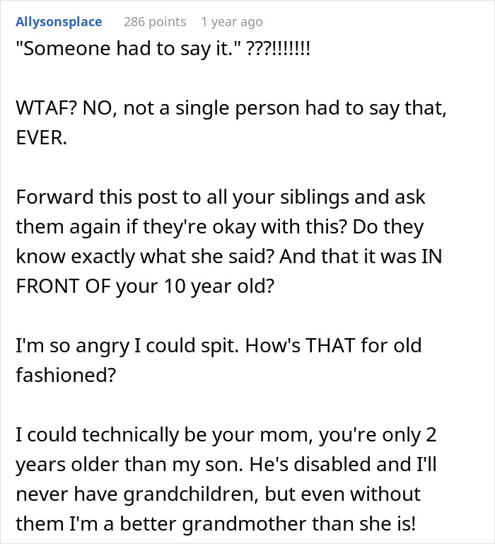 Mother’s Day Dinner Turns Sour When Grandma Says 10YO Grandkid Ruined Everything Mother’s Day Dinner Turns Sour When Grandma Says 10YO Grandkid Ruined Everything