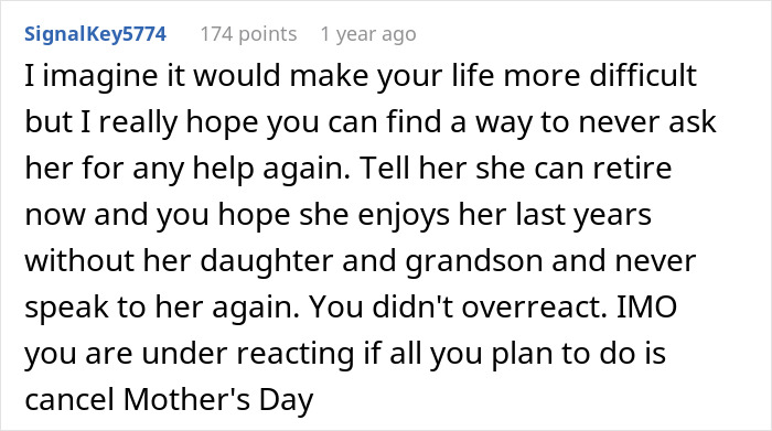 Mother’s Day Dinner Turns Sour When Grandma Says 10YO Grandkid Ruined Everything Mother’s Day Dinner Turns Sour When Grandma Says 10YO Grandkid Ruined Everything