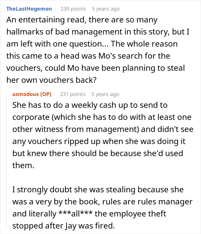 Manager Frames Employee For Her Own Theft, So They Spend 3 Months Setting A Trap Manager Frames Employee For Her Own Theft, So They Spend 3 Months Setting A Trap