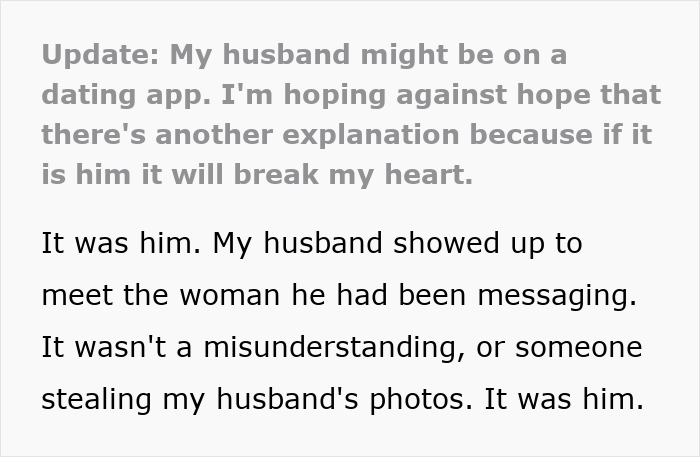 Woman Learns About Husband&rsquo;s Dating App Profile, Fears Their Marriage Might Be Over