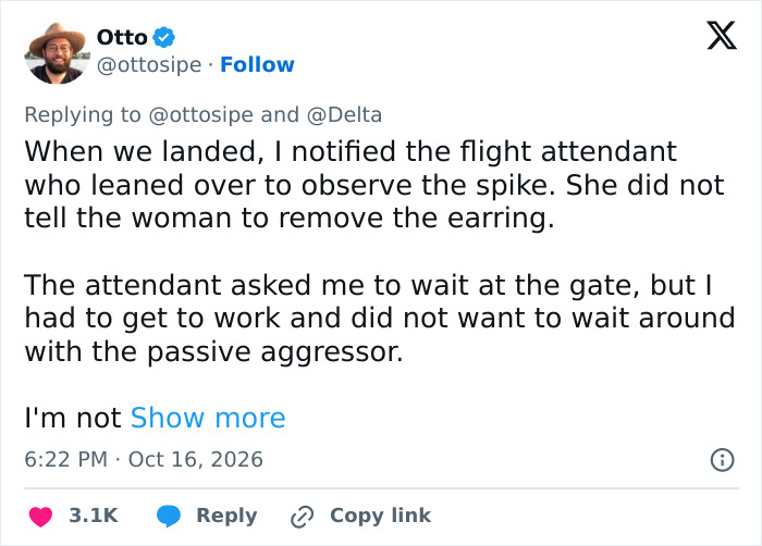 Woman Breaks Silence After Sparking Viral Debate With Earring Trick To Stop A Man Invading Her Space On A Flight Woman Breaks Silence After Sparking Viral Debate With Earring Trick To Stop A Man Invading Her Space On A Flight