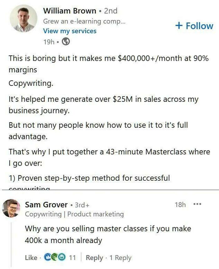 94 LinkedIn Posts So Painfully Tone-Deaf That They Ended Up Being Screenshotted And Roasted Online