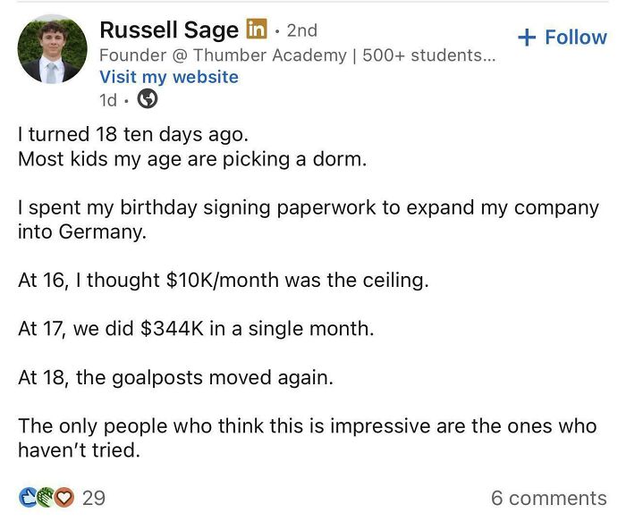 94 LinkedIn Posts So Painfully Tone-Deaf That They Ended Up Being Screenshotted And Roasted Online