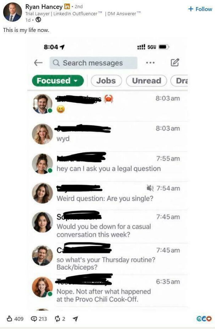 94 LinkedIn Posts So Painfully Tone-Deaf That They Ended Up Being Screenshotted And Roasted Online