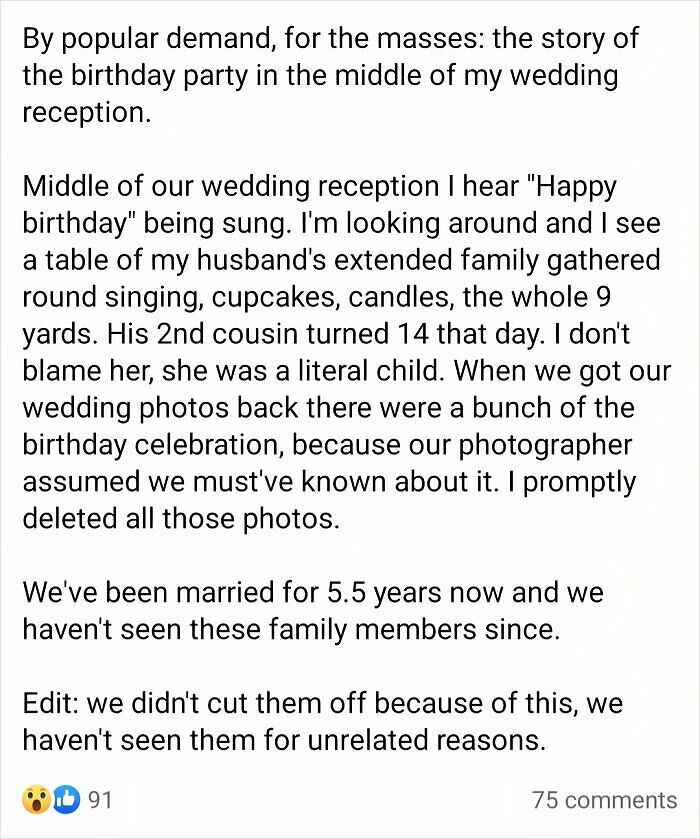 62 Wedding Guests Who Somehow Made Someone Else&rsquo;s Big Day About Themselves