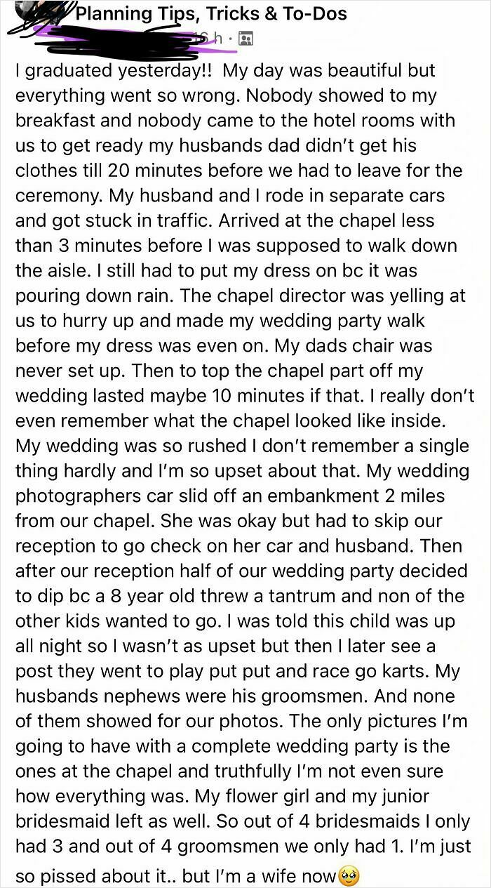 62 Wedding Guests Who Somehow Made Someone Else&rsquo;s Big Day About Themselves
