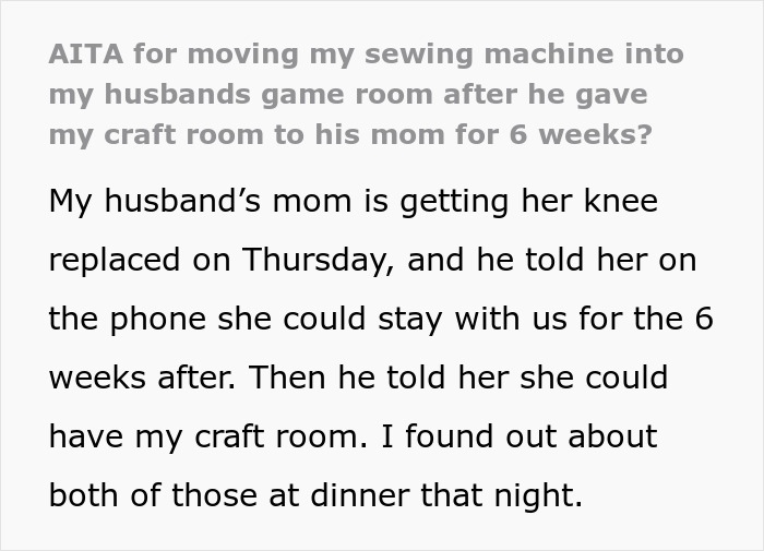 Guy Learns Why You Should Always Consult Your Wife Before Letting Your Mom Move In For 6 Weeks Guy Learns Why You Should Always Consult Your Wife Before Letting Your Mom Move In For 6 Weeks
