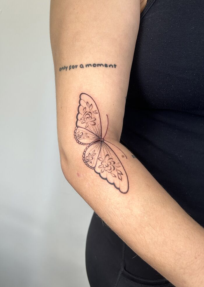 15 Butterfly Tattoos That Prove Transformation Looks Good On Skin, According To Our Artists