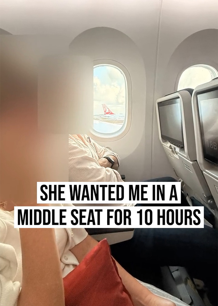 Woman Sobs After Stranger Refuses To Switch Plane Seats So She Can Sit With Husband, His Reaction Makes It Worse Woman Sobs After Stranger Refuses To Switch Plane Seats So She Can Sit With Husband, His Reaction Makes It Worse