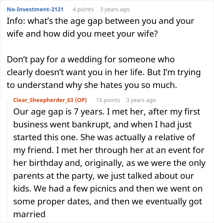 Stepdaughter Makes Sure Stepdad Knows She Hates Him, Still Shocked He Might Not Fund Her Wedding