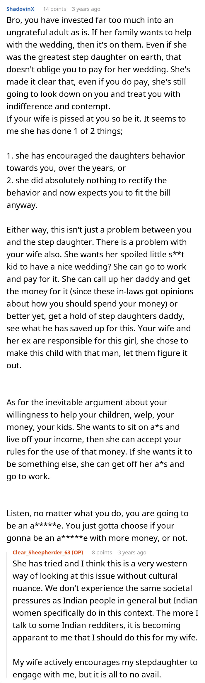 Stepdaughter Makes Sure Stepdad Knows She Hates Him, Still Shocked He Might Not Fund Her Wedding
