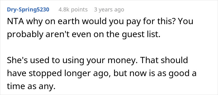 Stepdaughter Makes Sure Stepdad Knows She Hates Him, Still Shocked He Might Not Fund Her Wedding