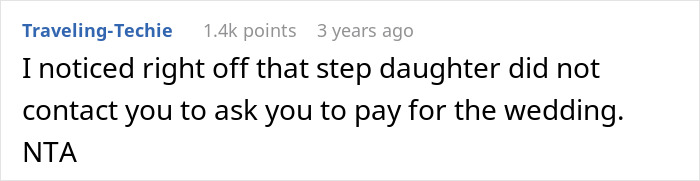 Stepdaughter Makes Sure Stepdad Knows She Hates Him, Still Shocked He Might Not Fund Her Wedding