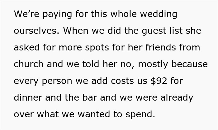 Woman Wants To Bill MIL After Her Surprise Wedding Guests No One Wanted Woman Wants To Bill MIL After Her Surprise Wedding Guests No One Wanted