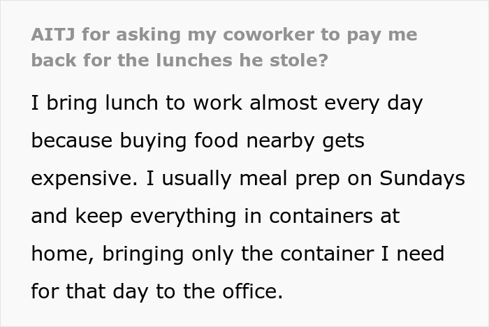 Guy Treats Coworker’s Lunches Like A Free Office Buffet, Loses His Appetite When Handed A $70 Bill Guy Treats Coworker’s Lunches Like A Free Office Buffet, Loses His Appetite When Handed A $70 Bill