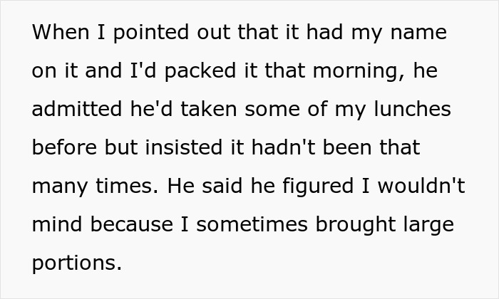Guy Treats Coworker’s Lunches Like A Free Office Buffet, Loses His Appetite When Handed A $70 Bill Guy Treats Coworker’s Lunches Like A Free Office Buffet, Loses His Appetite When Handed A $70 Bill