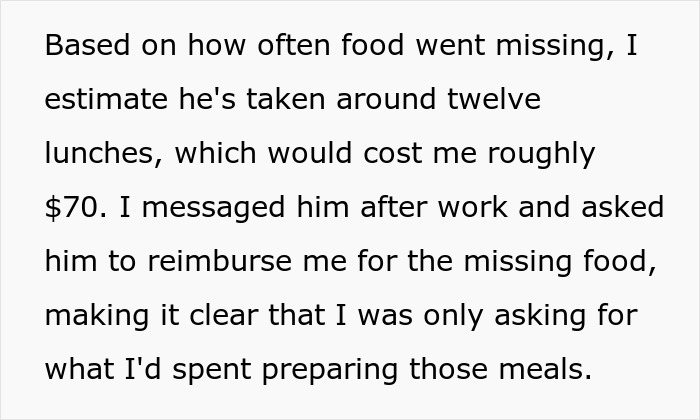 Guy Treats Coworker’s Lunches Like A Free Office Buffet, Loses His Appetite When Handed A $70 Bill Guy Treats Coworker’s Lunches Like A Free Office Buffet, Loses His Appetite When Handed A $70 Bill