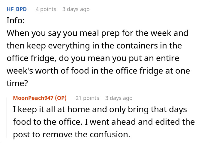 Guy Treats Coworker’s Lunches Like A Free Office Buffet, Loses His Appetite When Handed A $70 Bill Guy Treats Coworker’s Lunches Like A Free Office Buffet, Loses His Appetite When Handed A $70 Bill