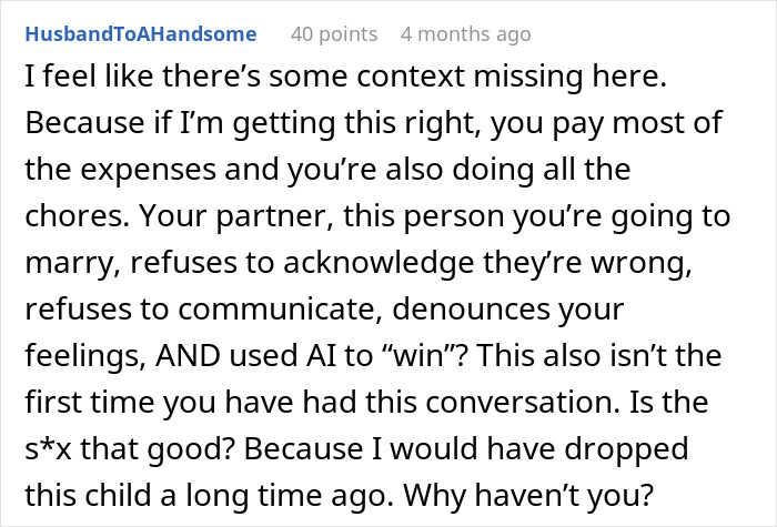 Lazy Guy Refuses To Do Housework, Gets AI Jury To Back Him Up And It Backfires Horribly Lazy Guy Refuses To Do Housework, Gets AI Jury To Back Him Up And It Backfires Horribly