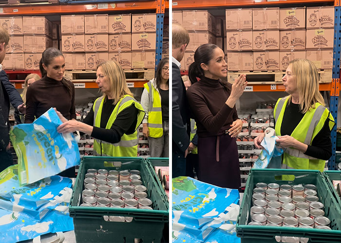 Meghan Markle&rsquo;s Food Bank Visit Takes An Awkward Turn When A Volunteer Shuts Down Her “Performative” Questions