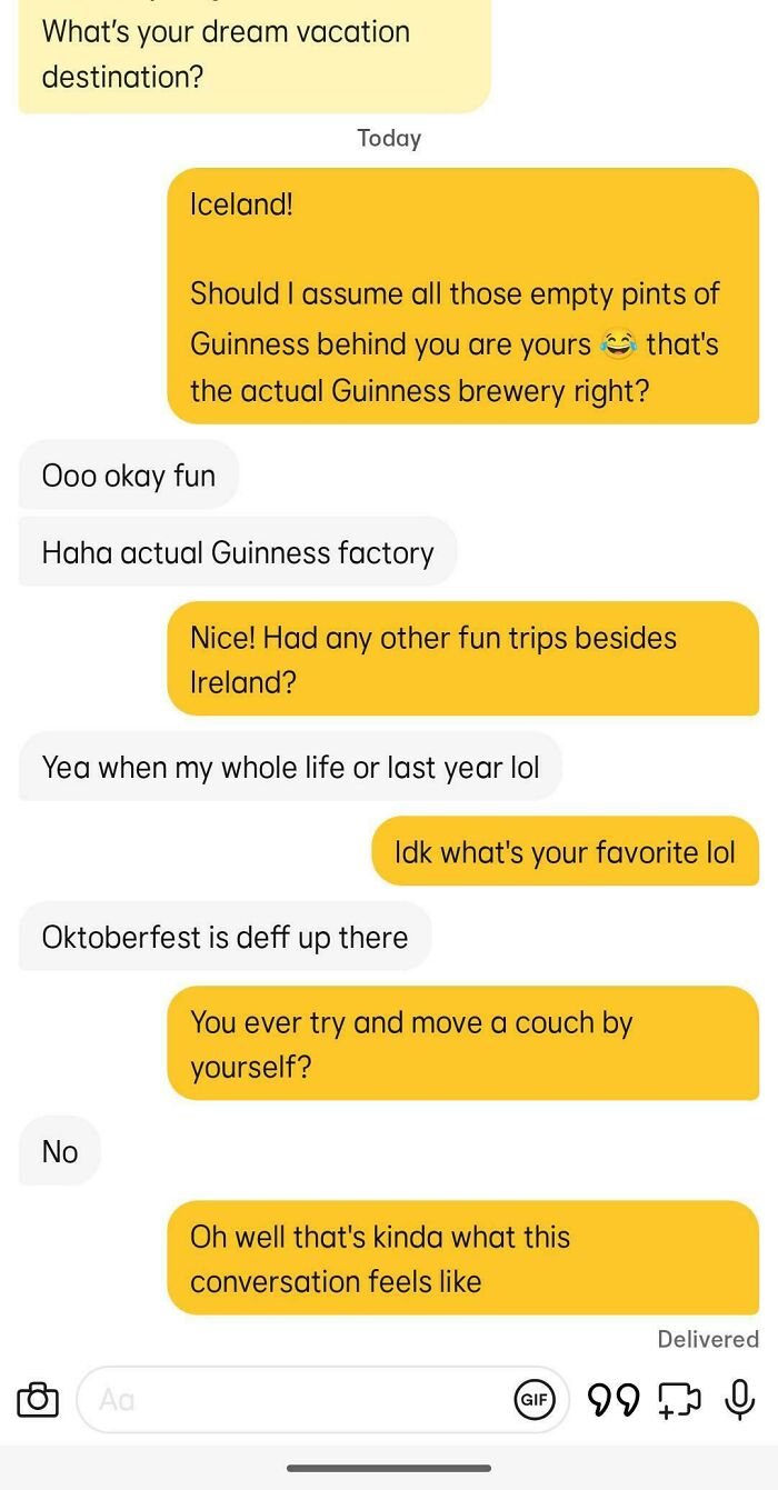 68 Bumble Screenshots That Expose How People Lost The Art Of Communication (New Pics) 68 Bumble Screenshots That Expose How People Lost The Art Of Communication (New Pics)