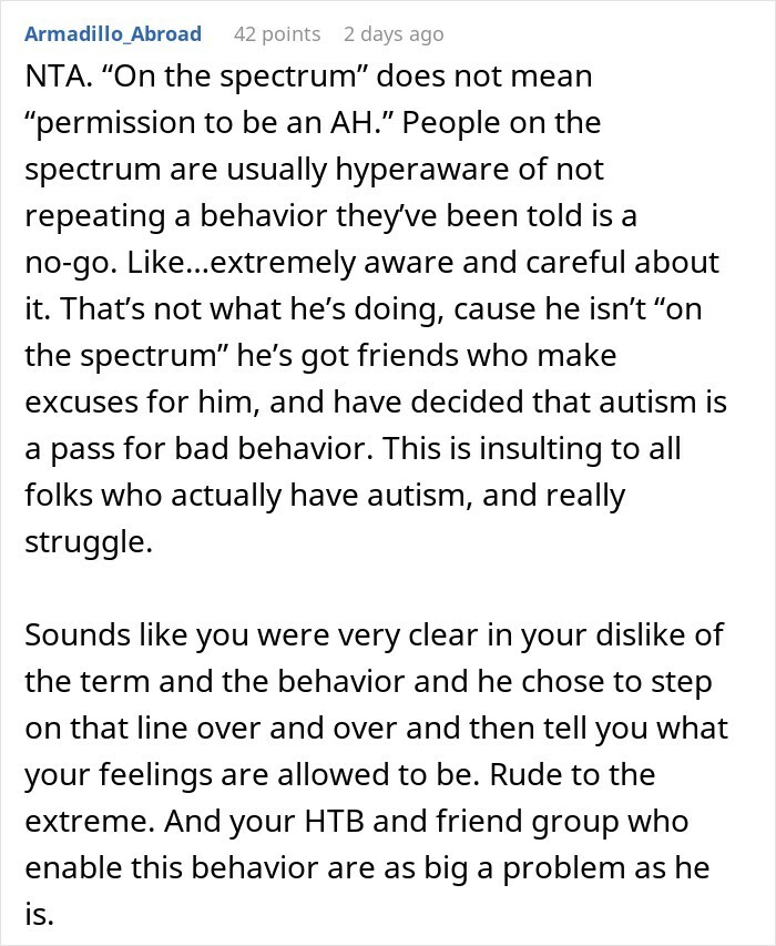 Woman Has Enough Of Husband&rsquo;s Friend Who Excuses His Behavior With Autism, Kicks Him Out