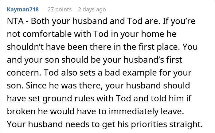 Woman Has Enough Of Husband&rsquo;s Friend Who Excuses His Behavior With Autism, Kicks Him Out