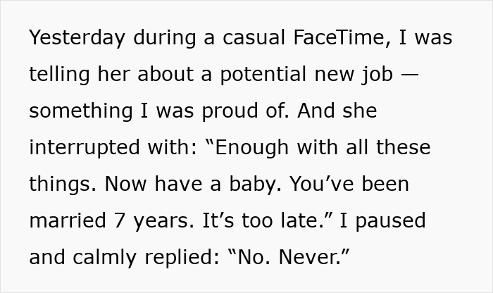 Mom Says There Is “No Point” For Daughter’s Life If She’s Not Going To Have Kids