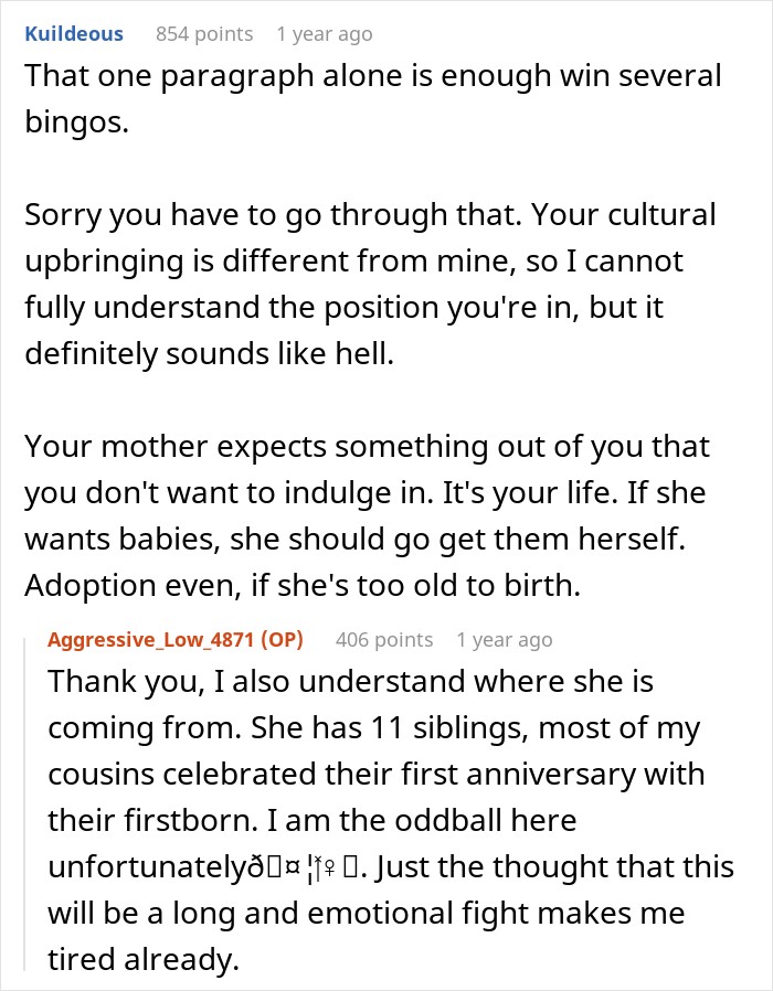 Mom Says There Is “No Point” For Daughter’s Life If She’s Not Going To Have Kids