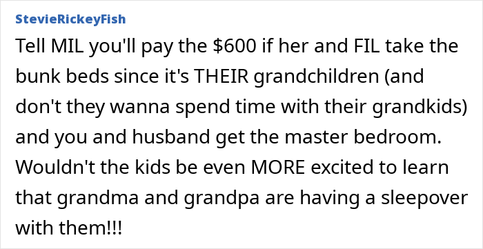 “You Guys Are The Fun Ones”: MIL Charges Child-Free Couple $600 To Share Bunk Room With 7 Kids “You Guys Are The Fun Ones”: MIL Charges Child-Free Couple $600 To Share Bunk Room With 7 Kids