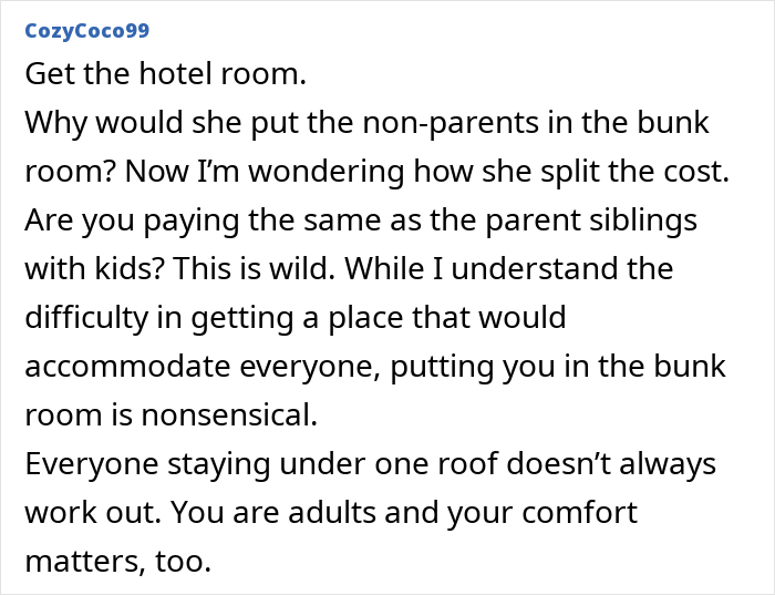 “You Guys Are The Fun Ones”: MIL Charges Child-Free Couple $600 To Share Bunk Room With 7 Kids “You Guys Are The Fun Ones”: MIL Charges Child-Free Couple $600 To Share Bunk Room With 7 Kids