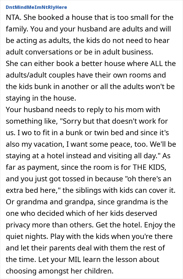“You Guys Are The Fun Ones”: MIL Charges Child-Free Couple $600 To Share Bunk Room With 7 Kids “You Guys Are The Fun Ones”: MIL Charges Child-Free Couple $600 To Share Bunk Room With 7 Kids