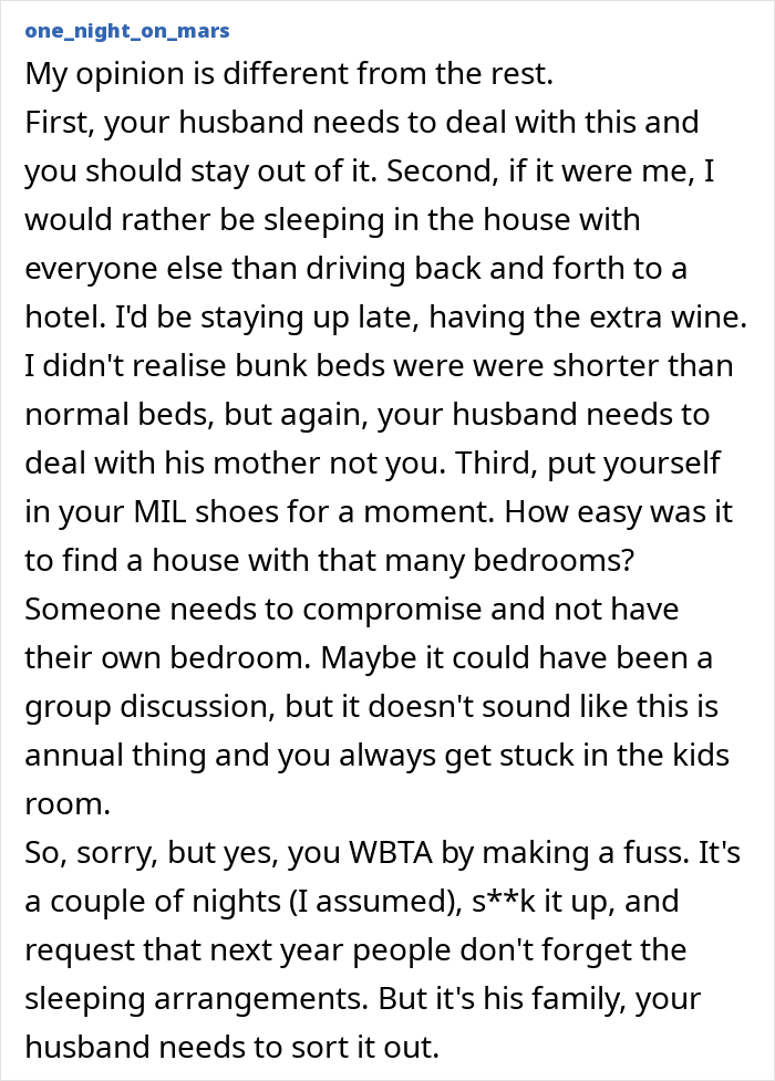 “You Guys Are The Fun Ones”: MIL Charges Child-Free Couple $600 To Share Bunk Room With 7 Kids “You Guys Are The Fun Ones”: MIL Charges Child-Free Couple $600 To Share Bunk Room With 7 Kids