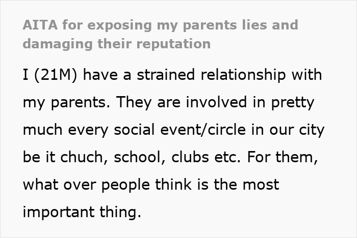 Guy Finds Out What His Parents Have Been Saying About Him For Years: “You Ruined Our Lives”