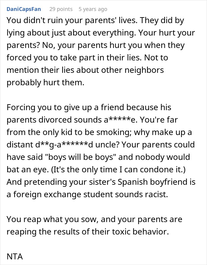 Guy Finds Out What His Parents Have Been Saying About Him For Years: “You Ruined Our Lives”