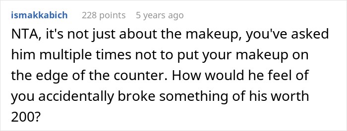 Guy Destroys GF&rsquo;s &pound;200 Makeup Collection, Then Lectures Her About Being Too Attached To Her Stuff