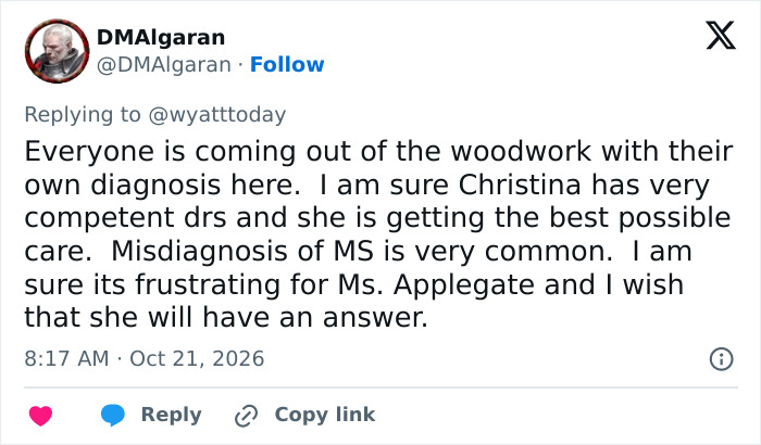 Worrying Theories After Christina Applegate Reveals Misdiagnosis As Fans Compare Her To Other Female Stars