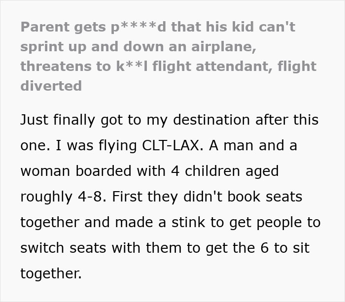 Dad Yells And Threatens Crew After Being Asked To Control His Child, Flight Diverted