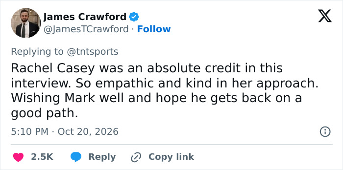 Reporter Praised For Response After Star Breaks Down And Reveals He’s In A “Bad Place” Mid-Interview