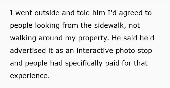 Neighbor Advertises Access To Someone Else’s Property On A Paid Tour, Finds Out That Was A Mistake