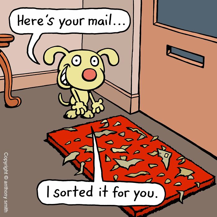 Artist Makes 30 Hilarious One-Panel Comics About A Cute Dog And His Daily Dilemmas (New Pics)
