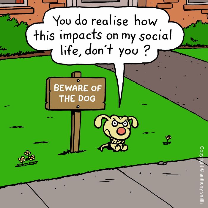 Artist Makes 30 Hilarious One-Panel Comics About A Cute Dog And His Daily Dilemmas (New Pics)