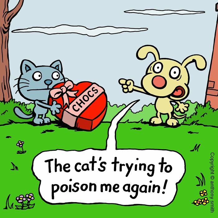 Artist Makes 30 Hilarious One-Panel Comics About A Cute Dog And His Daily Dilemmas (New Pics)