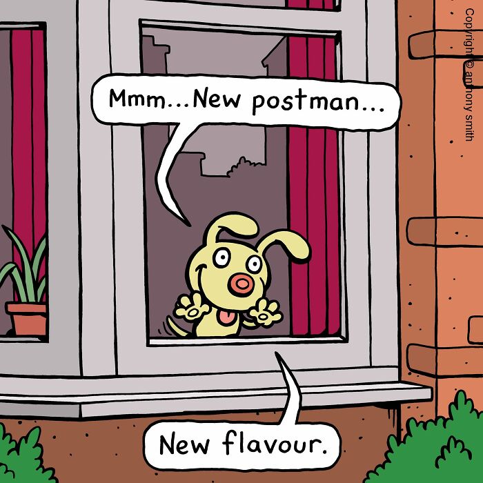Artist Makes 30 Hilarious One-Panel Comics About A Cute Dog And His Daily Dilemmas (New Pics)