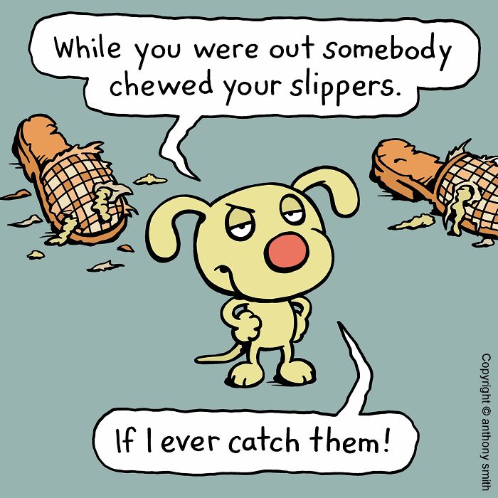 Artist Makes 30 Hilarious One-Panel Comics About A Cute Dog And His Daily Dilemmas (New Pics)